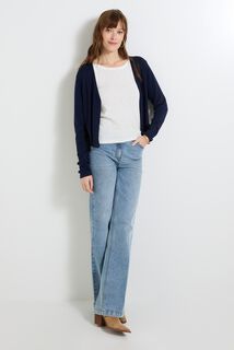 Gilet col V femme