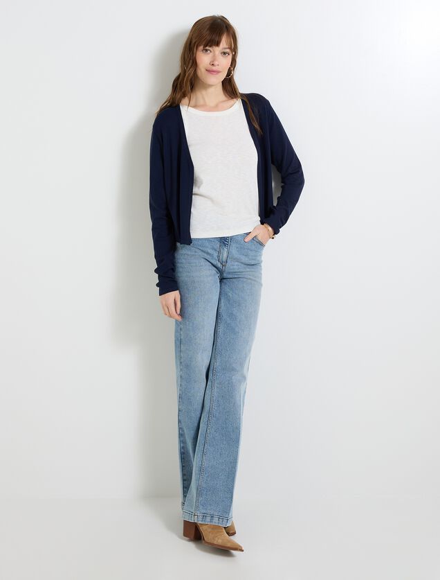 Gilet col V femme
