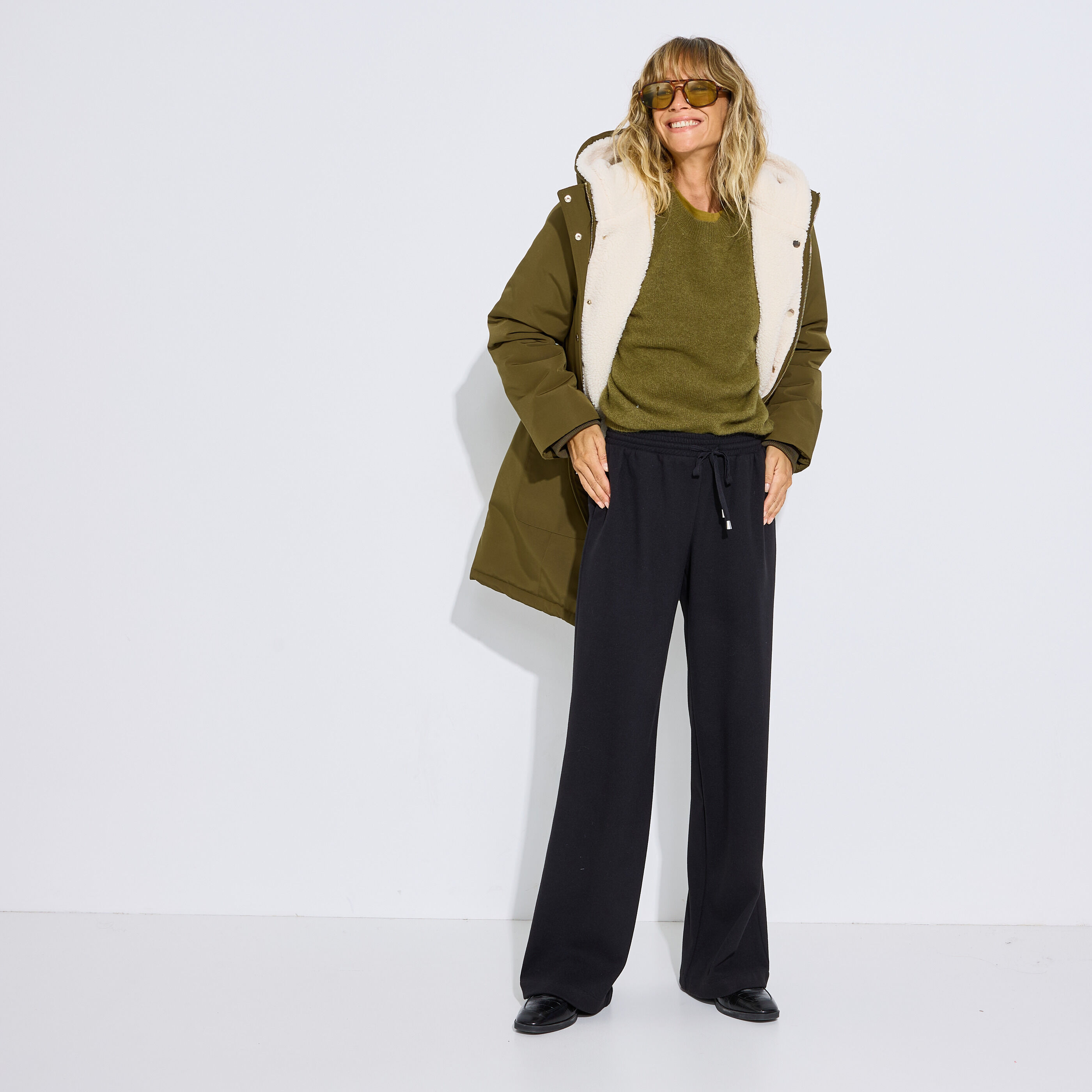 Parka chaude doublure amovible femme