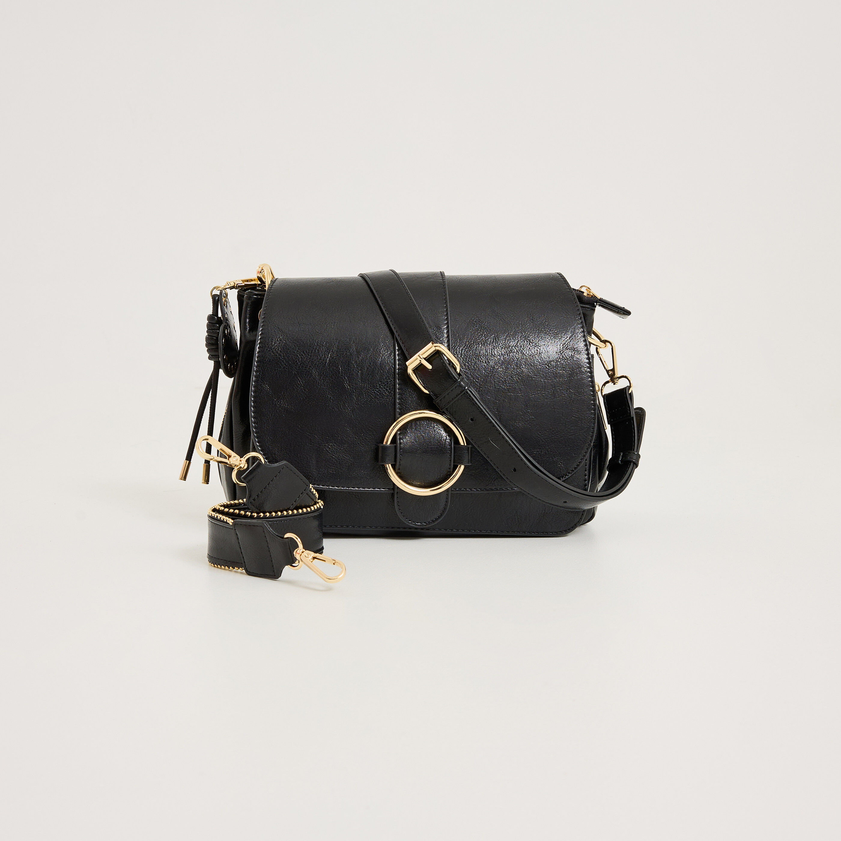 Sac besace &agrave; rabat femme
