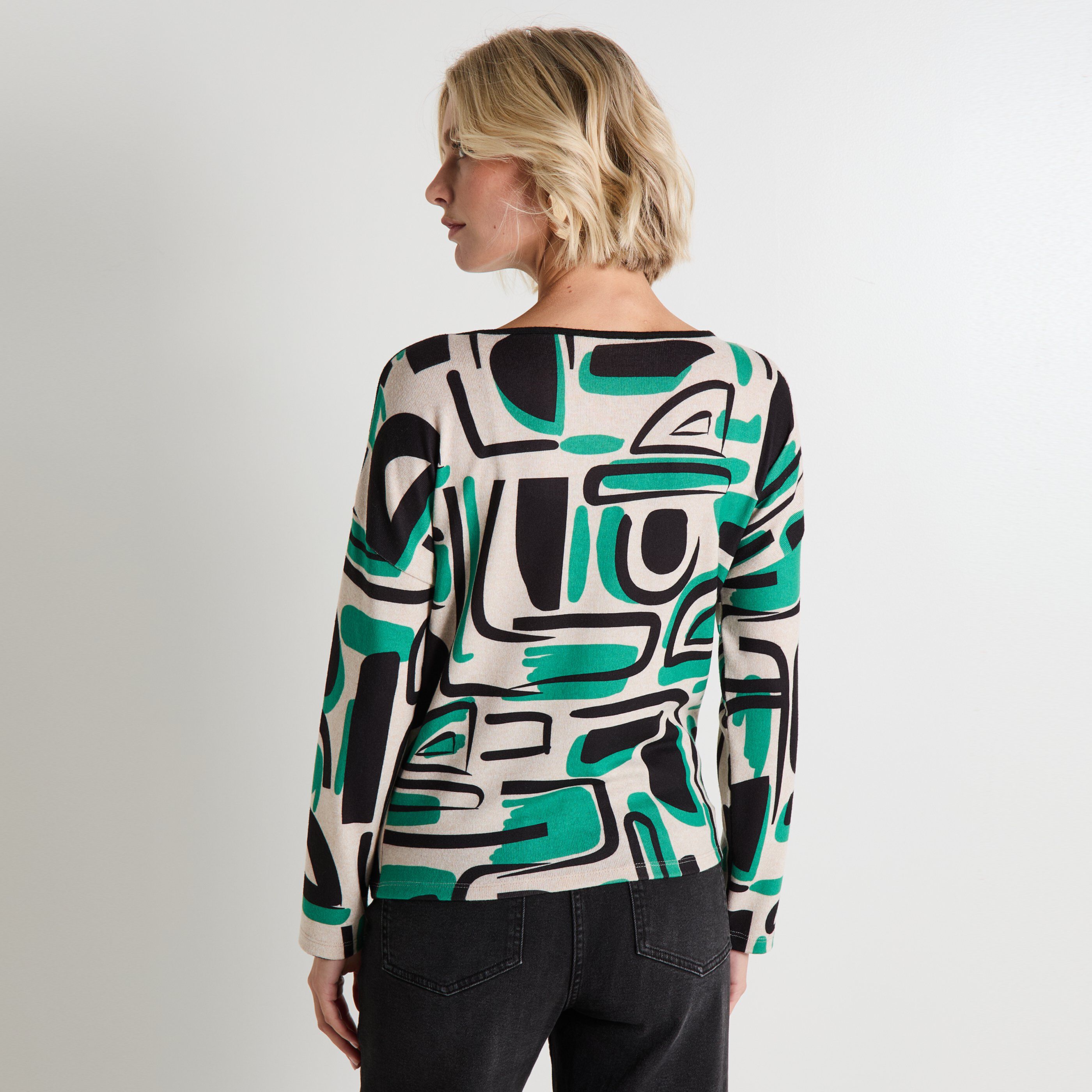 T-shirt col bateau femme