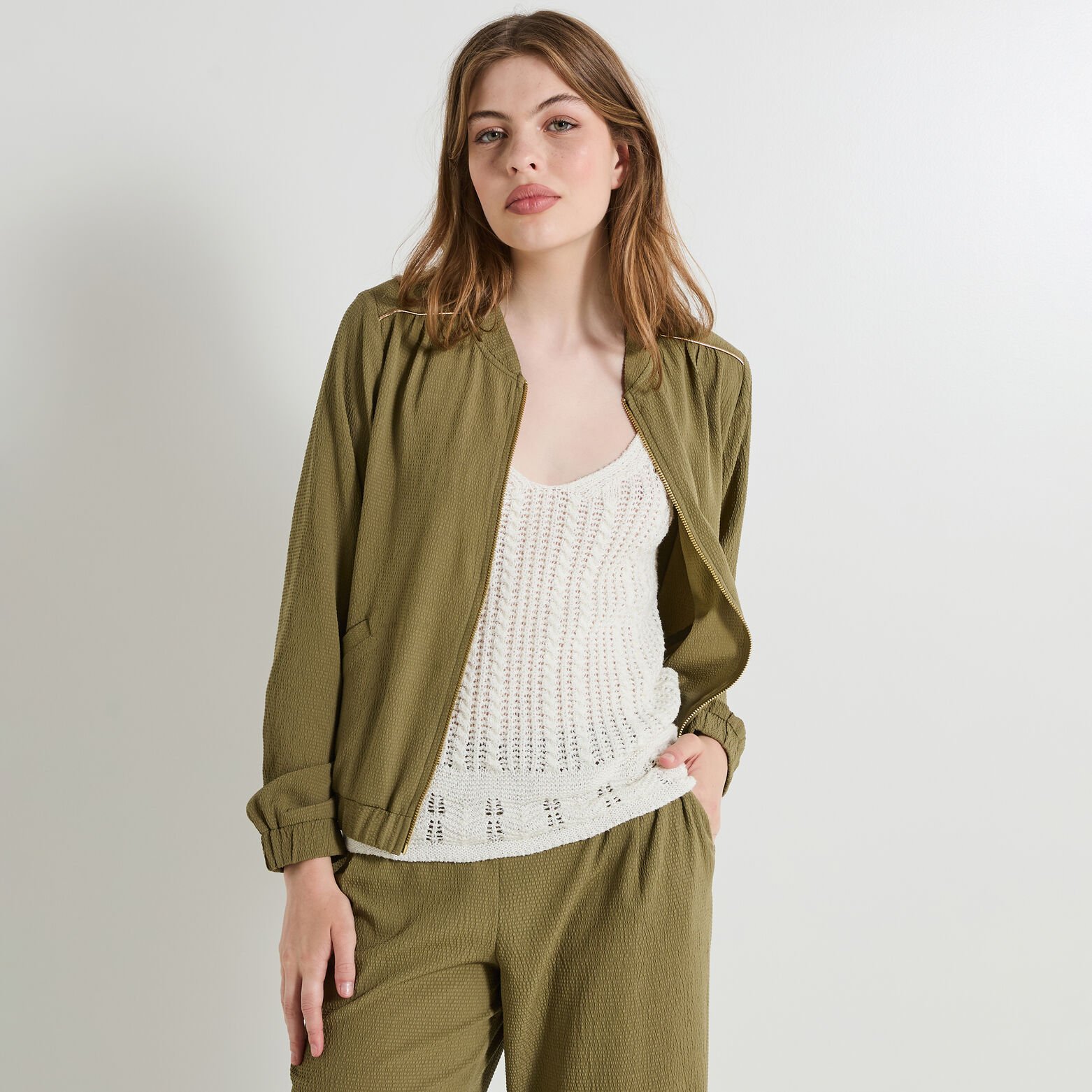 Veste Femme Bombers Fluide Femme Bombers Kanvô Bleu Femme Par