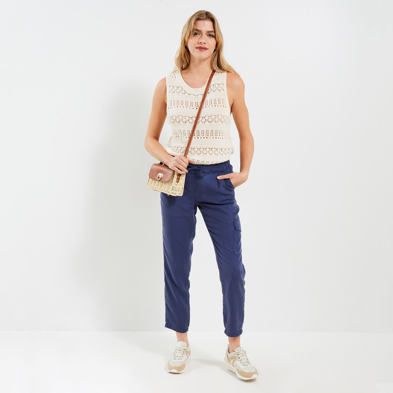 Pantalon cargo femme