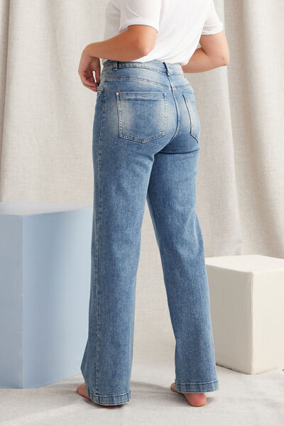 Jean large taille haute WOODSTOCK femme