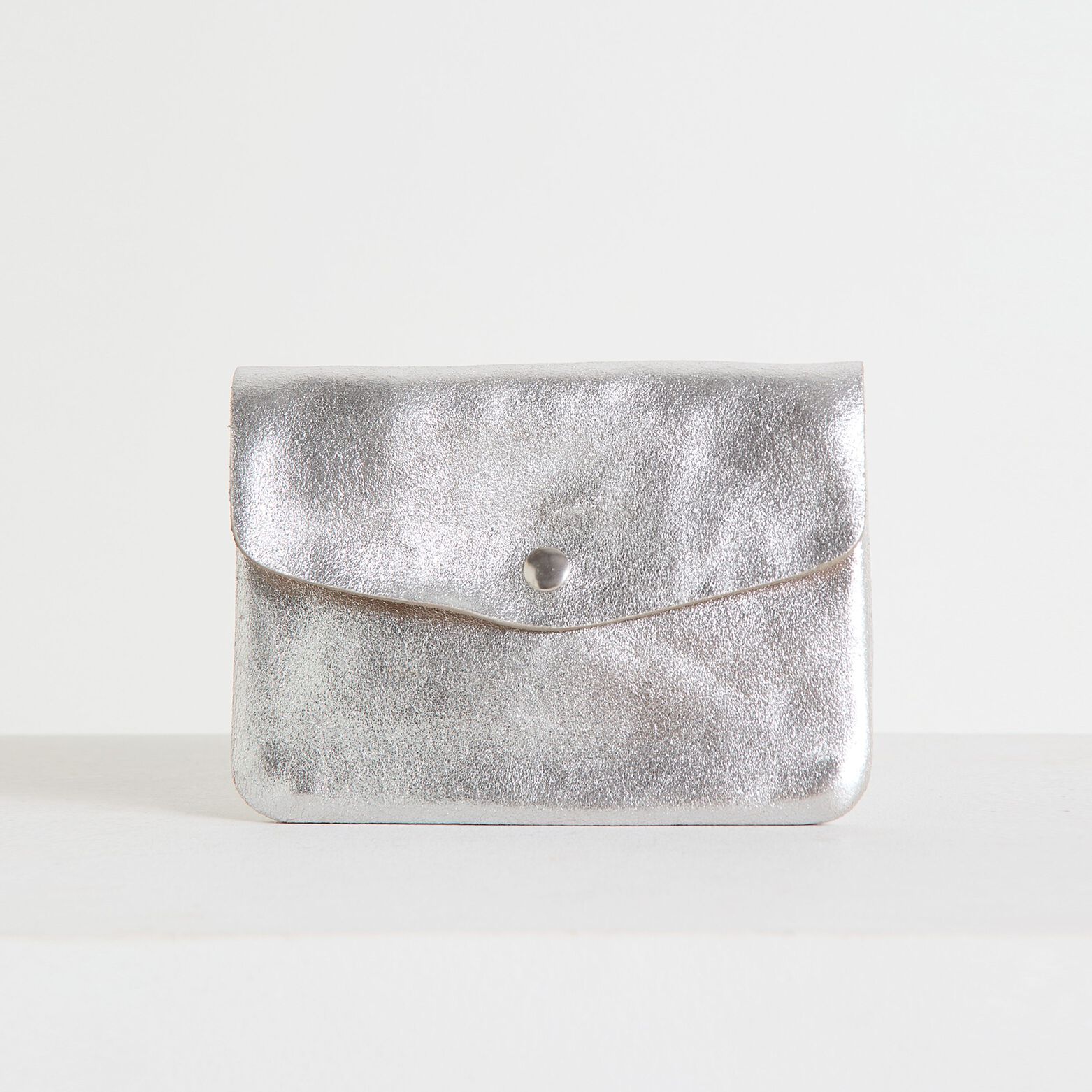 Porte-monnaie croûte de cuir femme