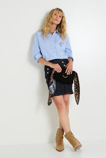 Chemise oversize rayée femme
