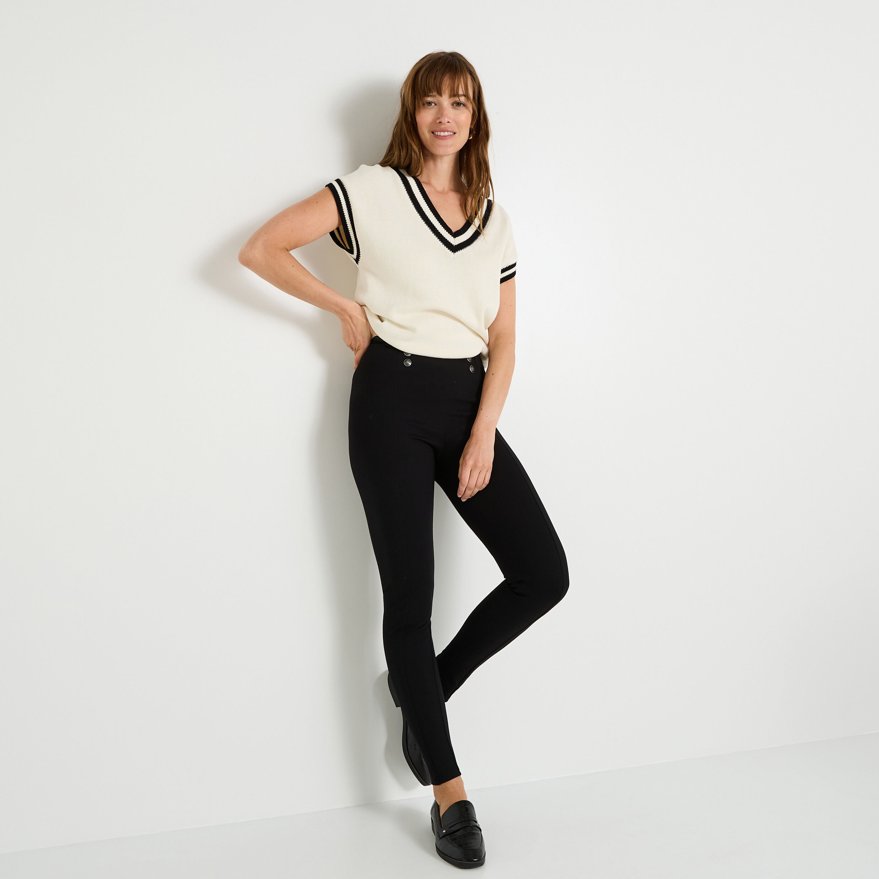 Legging milano taille &eacute;lastiqu&eacute;e femme