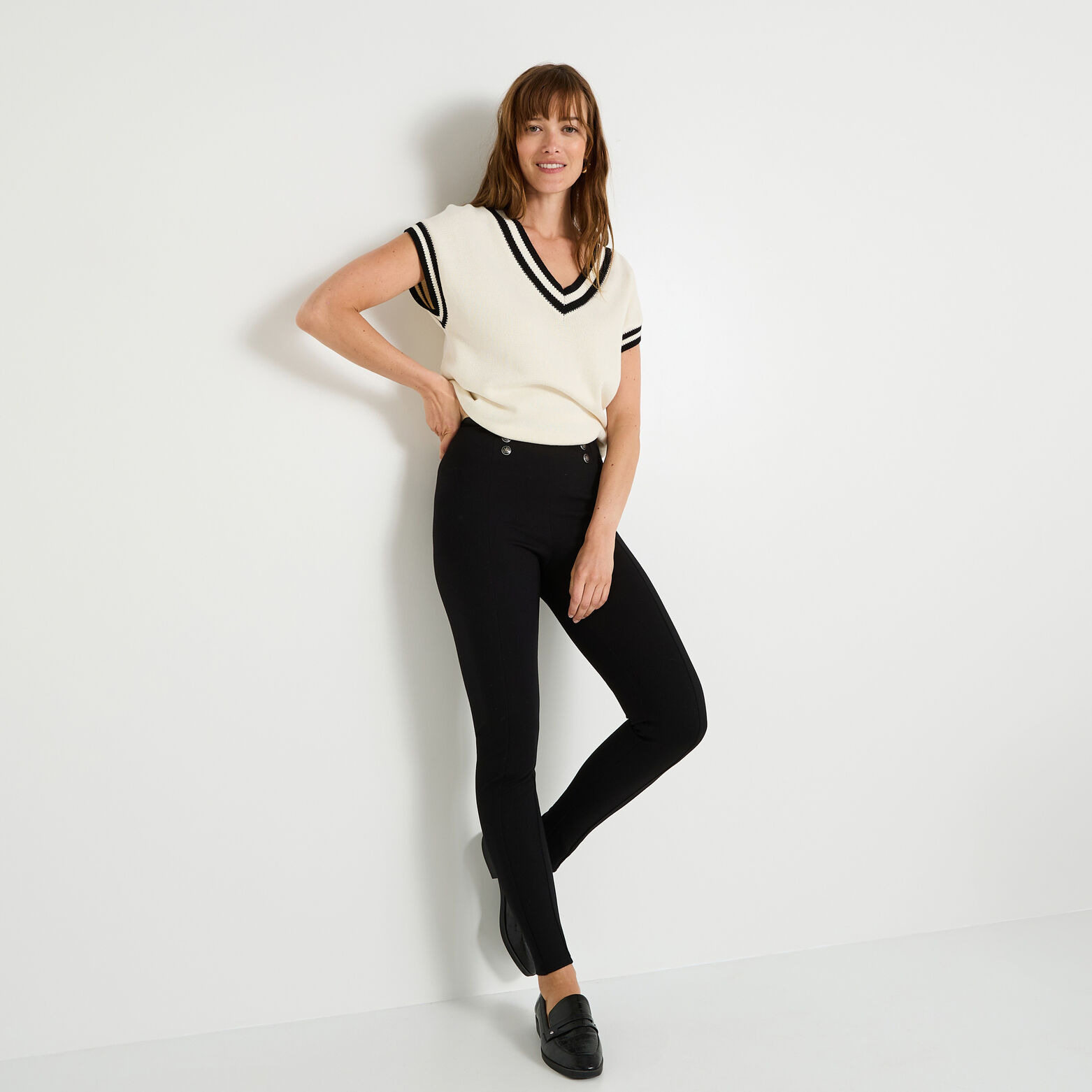 Legging milano taille élastiquée femme