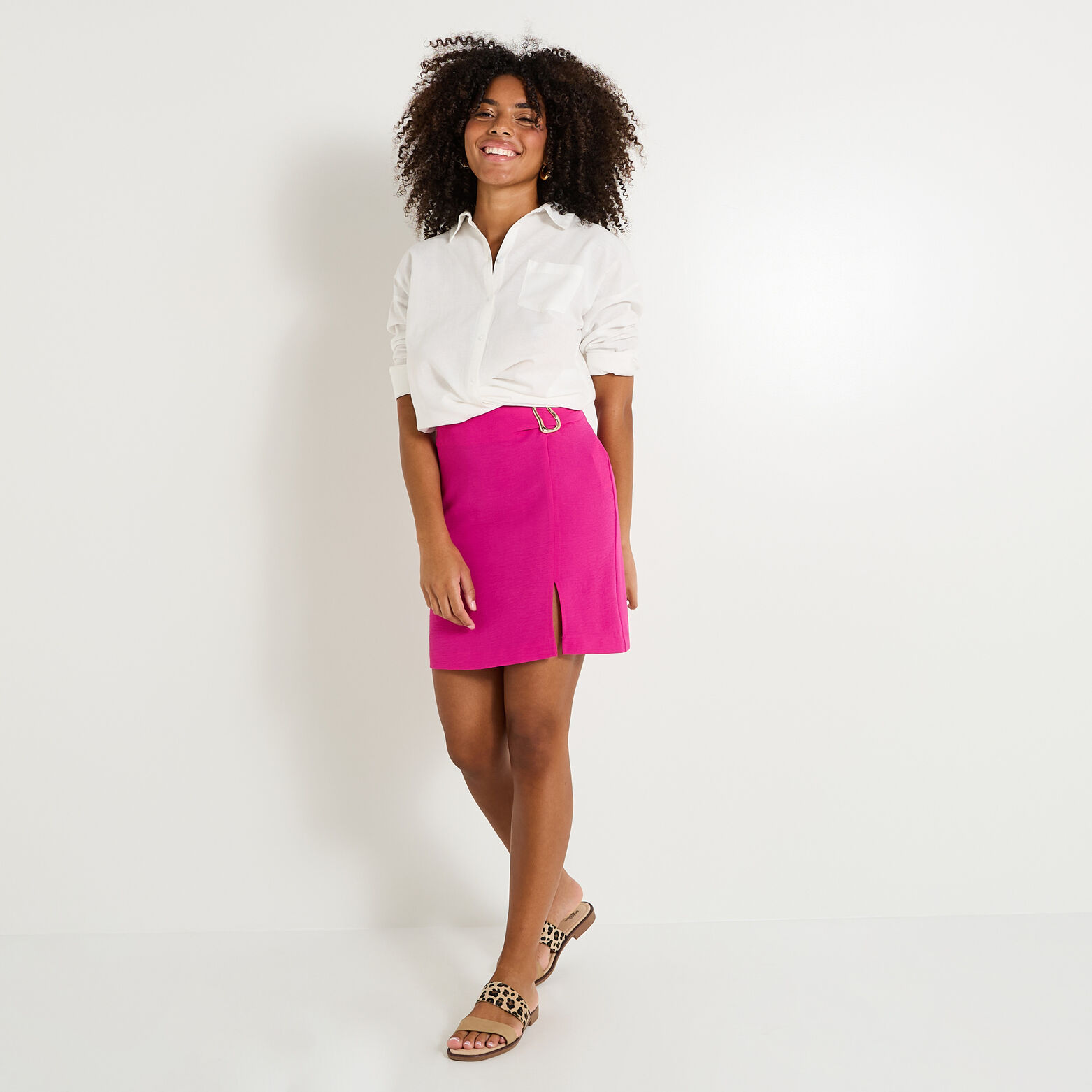 Jupe longueur genou femme
