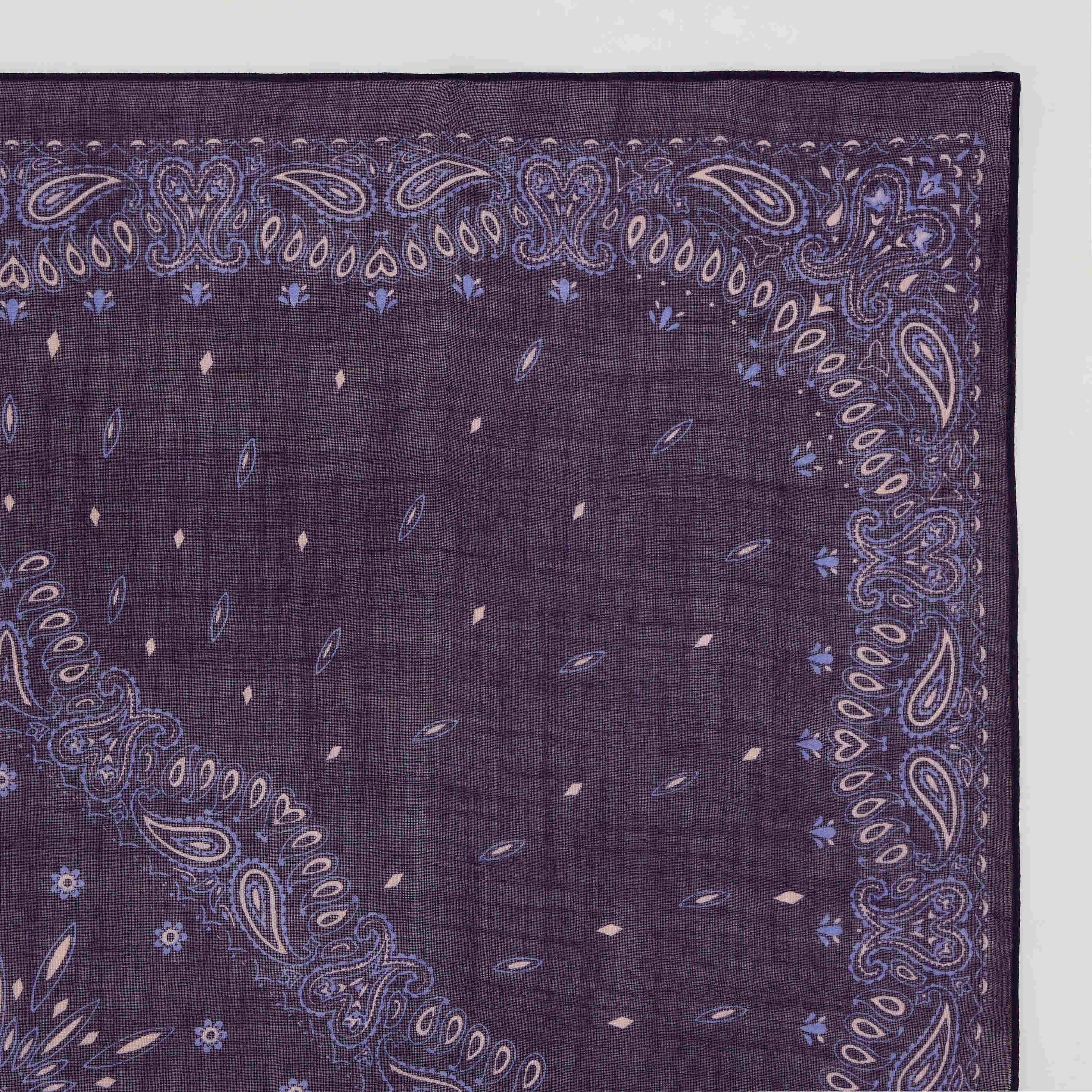 Foulard carr&eacute; en voile de laine femme
