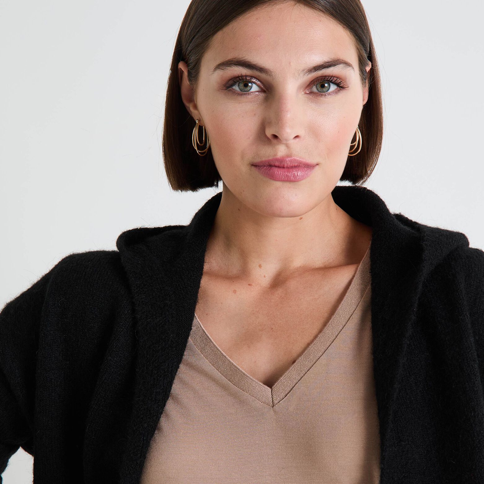Gilet à capuche femme