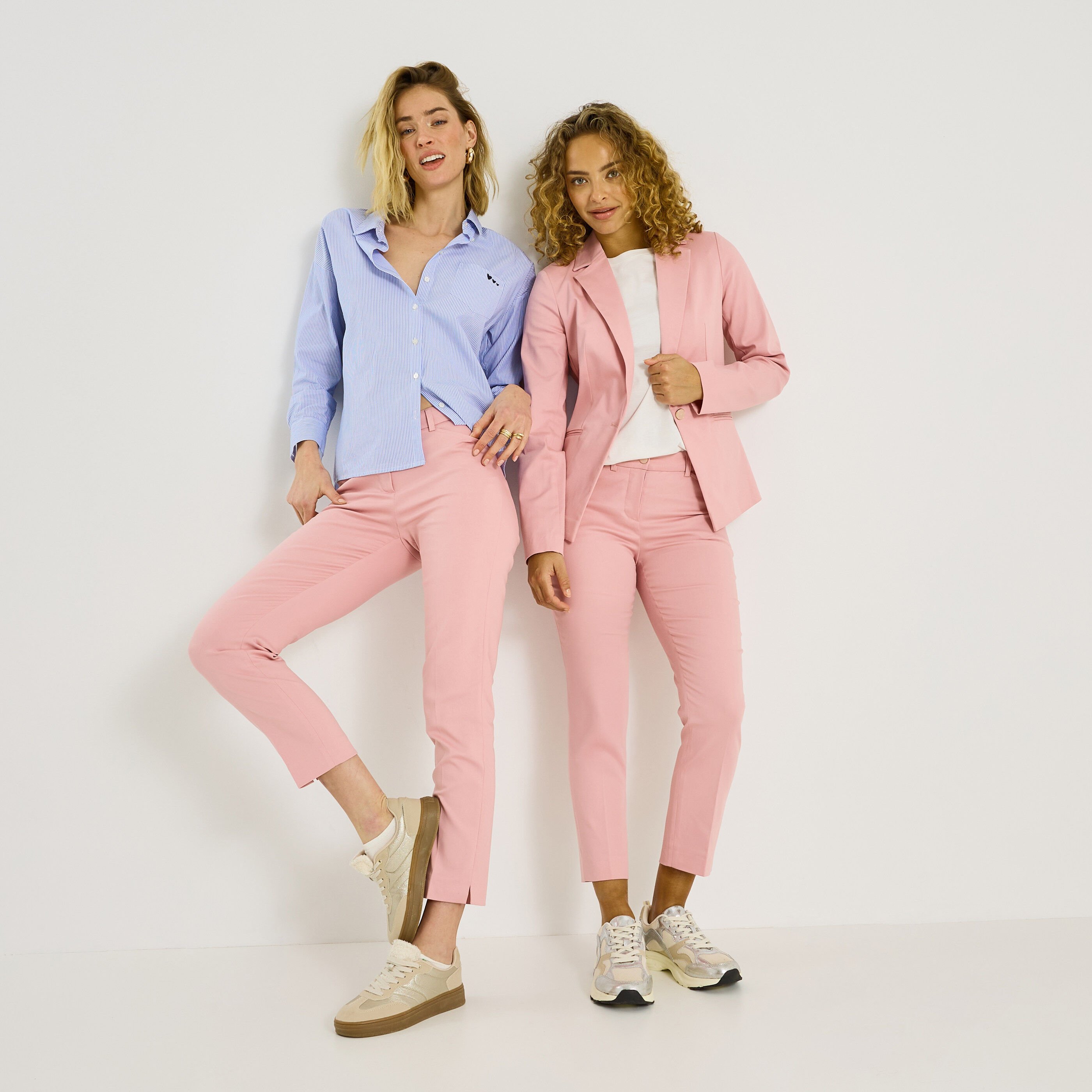 Pantalon cigarette raccourci femme