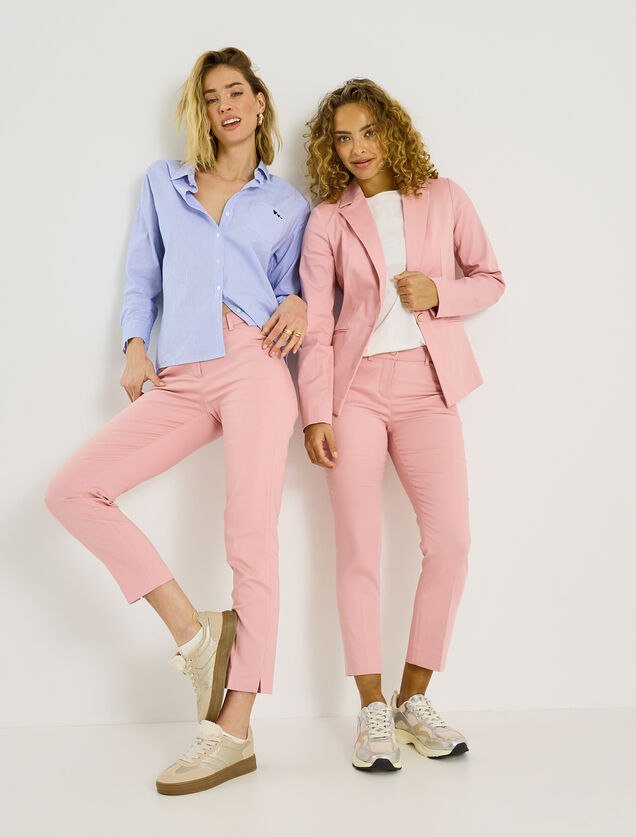 Pantalon cigarette raccourci femme