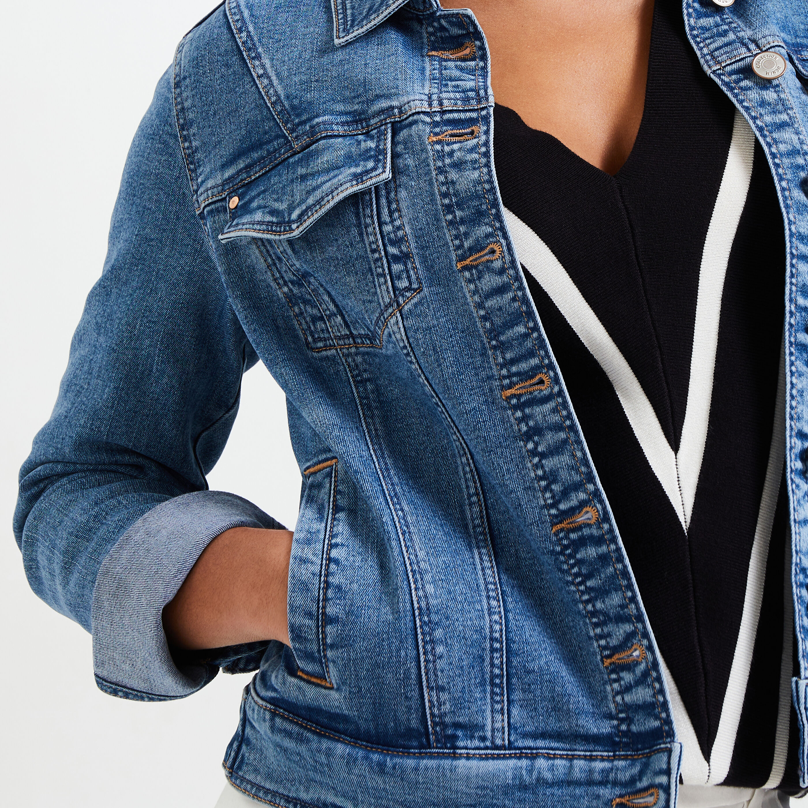 Veste jean grain de malice outlet