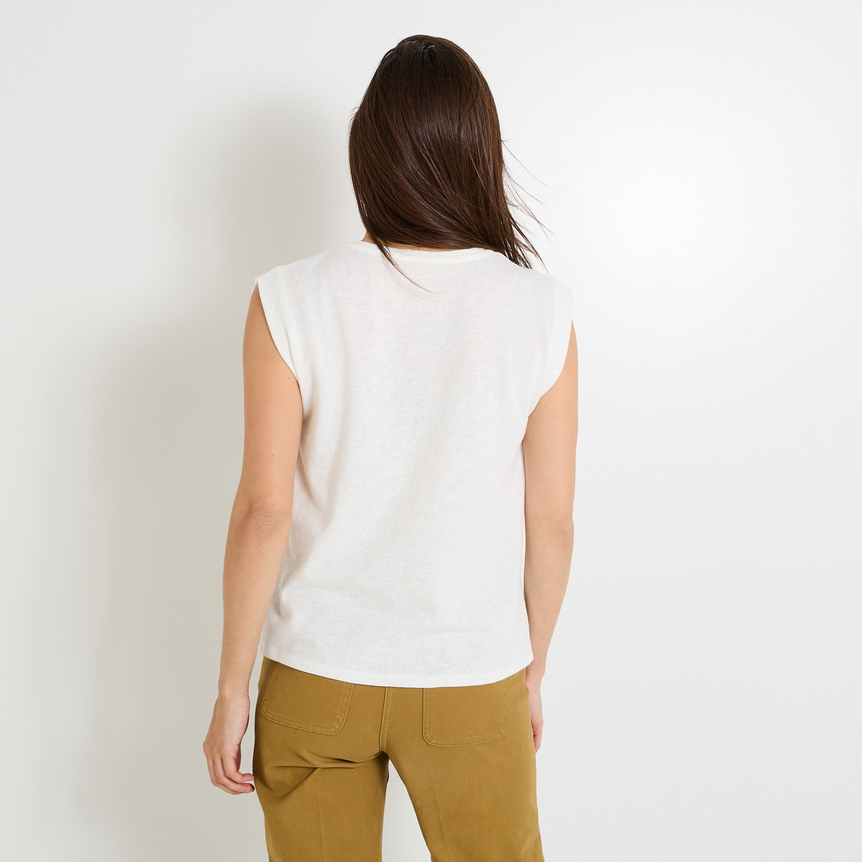 T shirt col rond femme