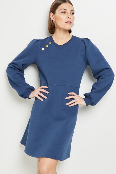 Robe manches bouffantes femme