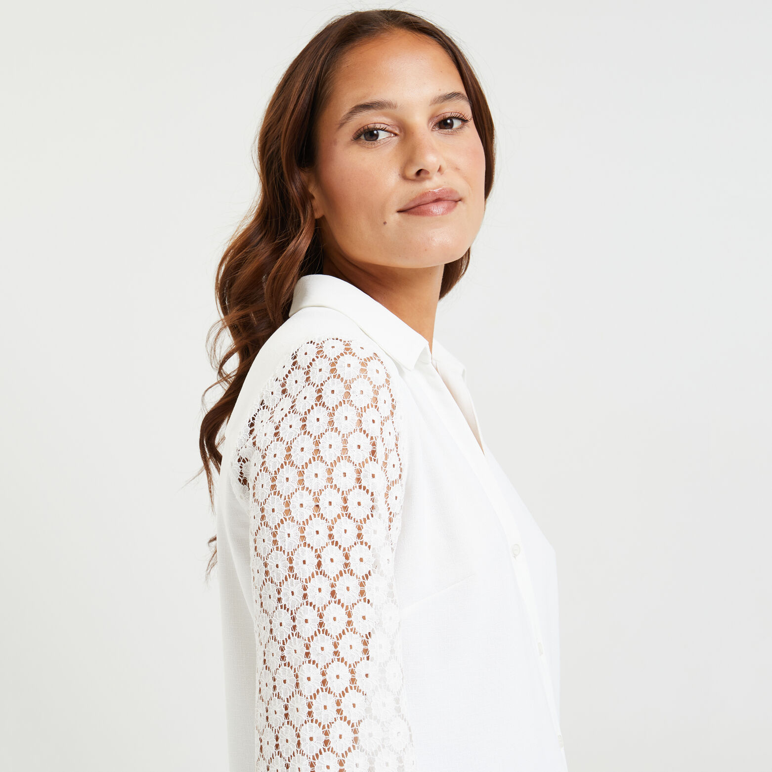 Chemise broderie femme