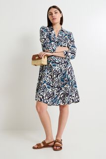 Robe col chemise femme