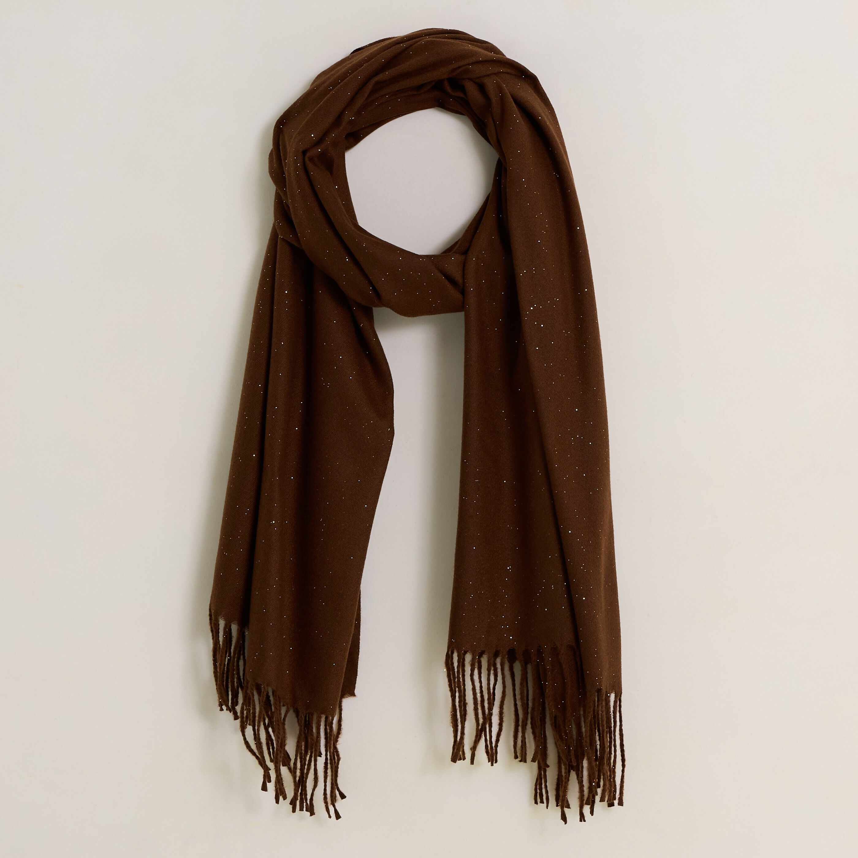 &Eacute;charpe unie avec paillettes femme