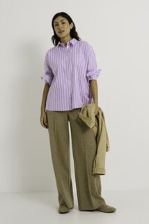 Chemise rayée femme