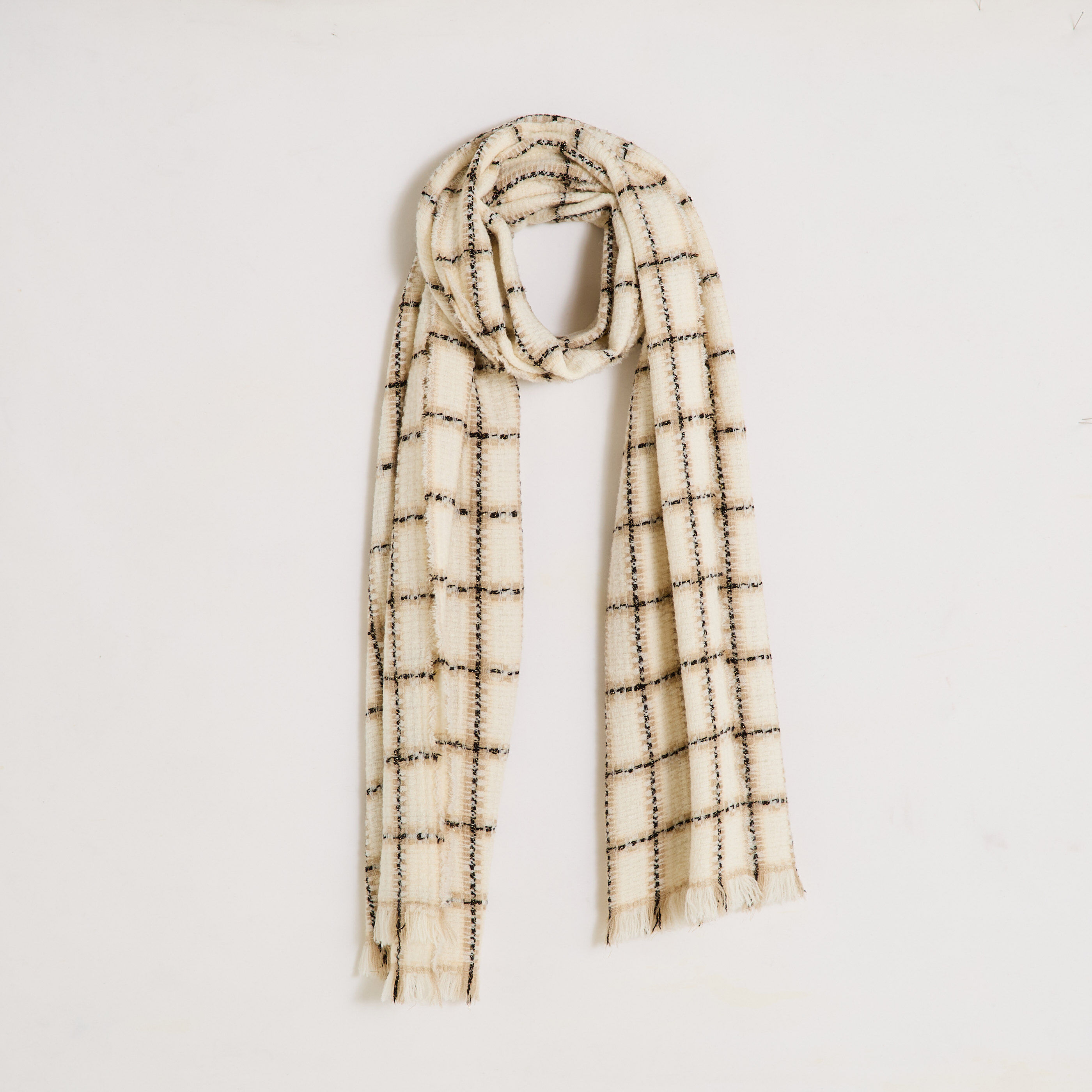 &Eacute;charpe &agrave; carreaux femme