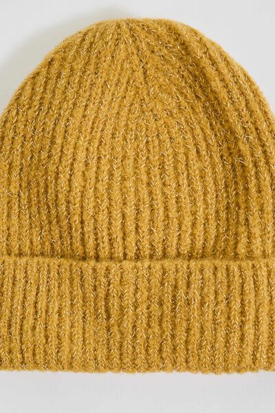 Bonnet côtelé femme