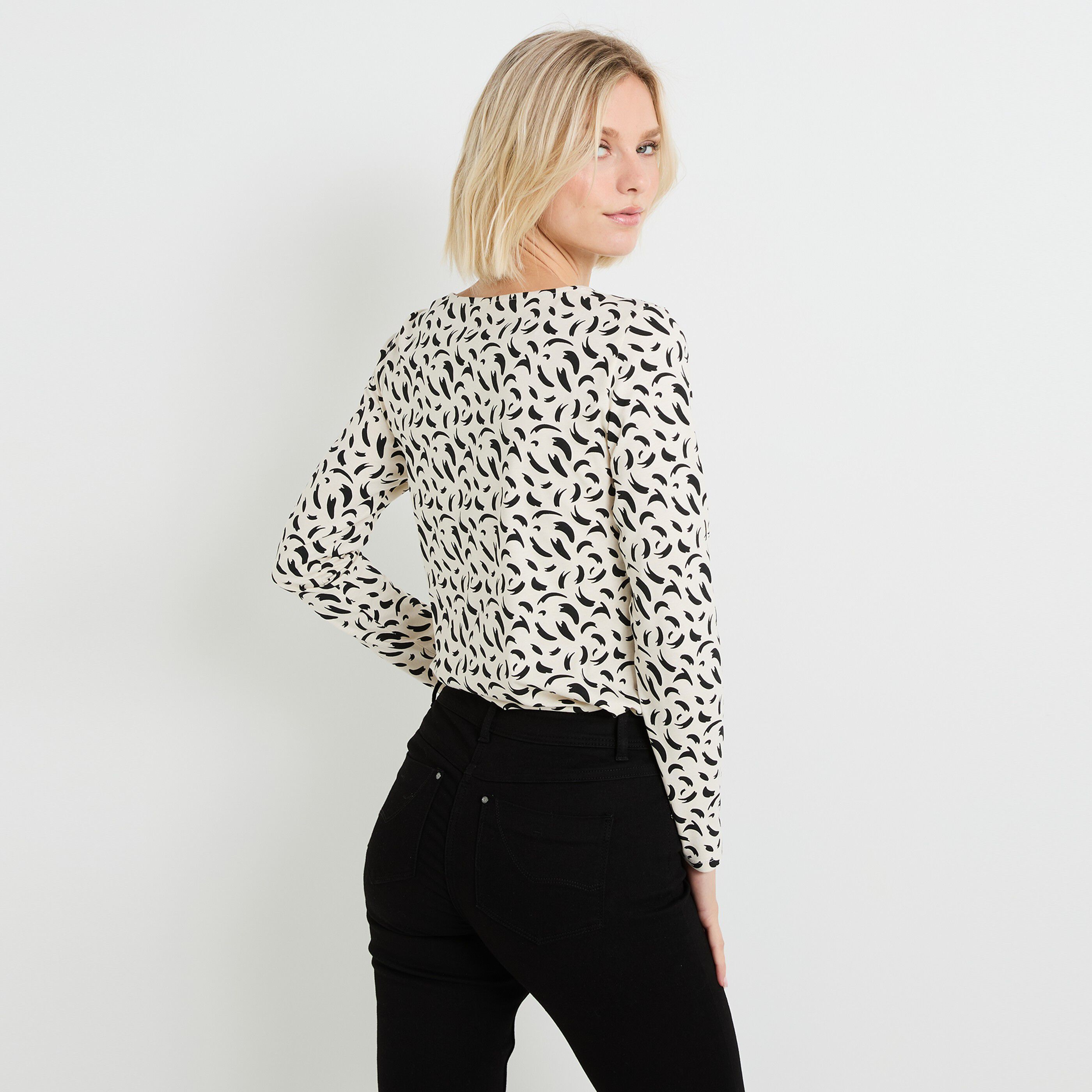 T shirt col bateau femme