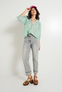 Chemise oversize rayée femme