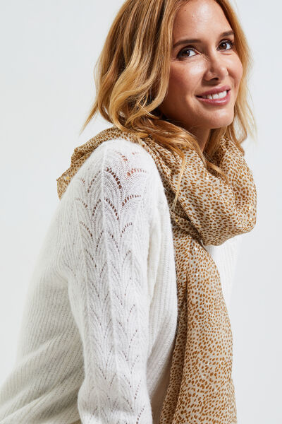 Foulard motif léopard femme