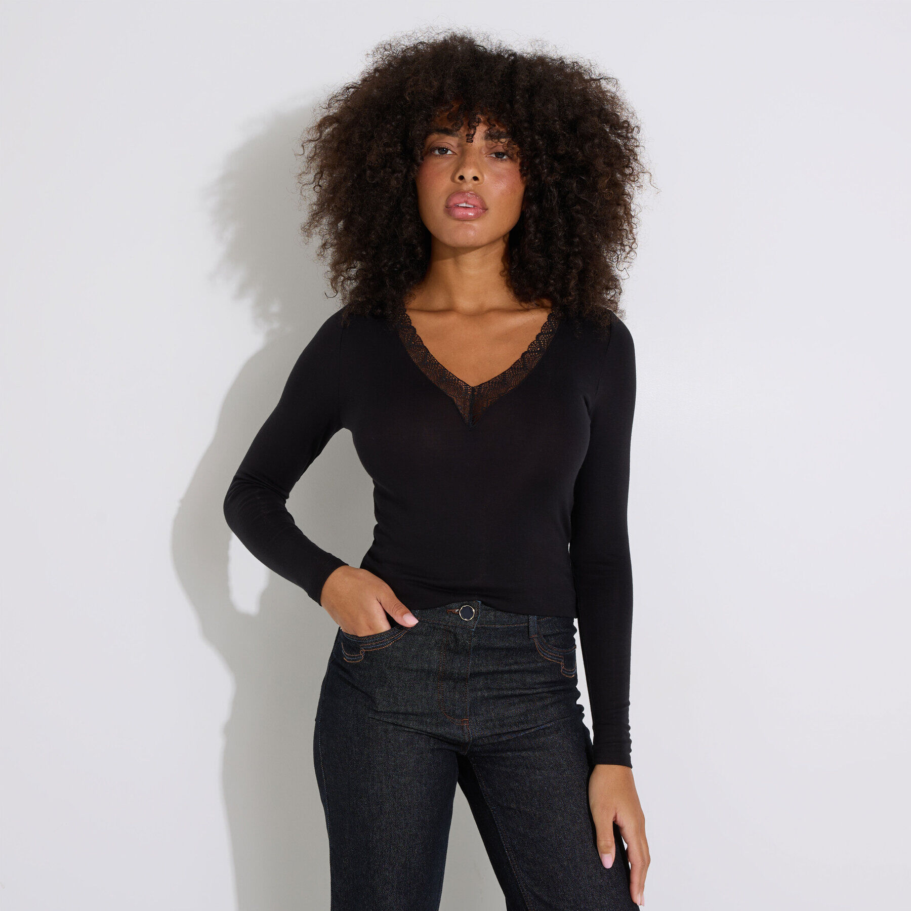 T-shirt Thermolactyl ajour&eacute; femme