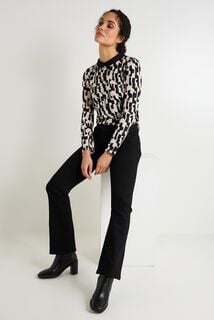 T-shirt col chemise femme