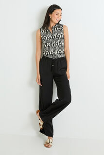 Débardeur col chemise femme