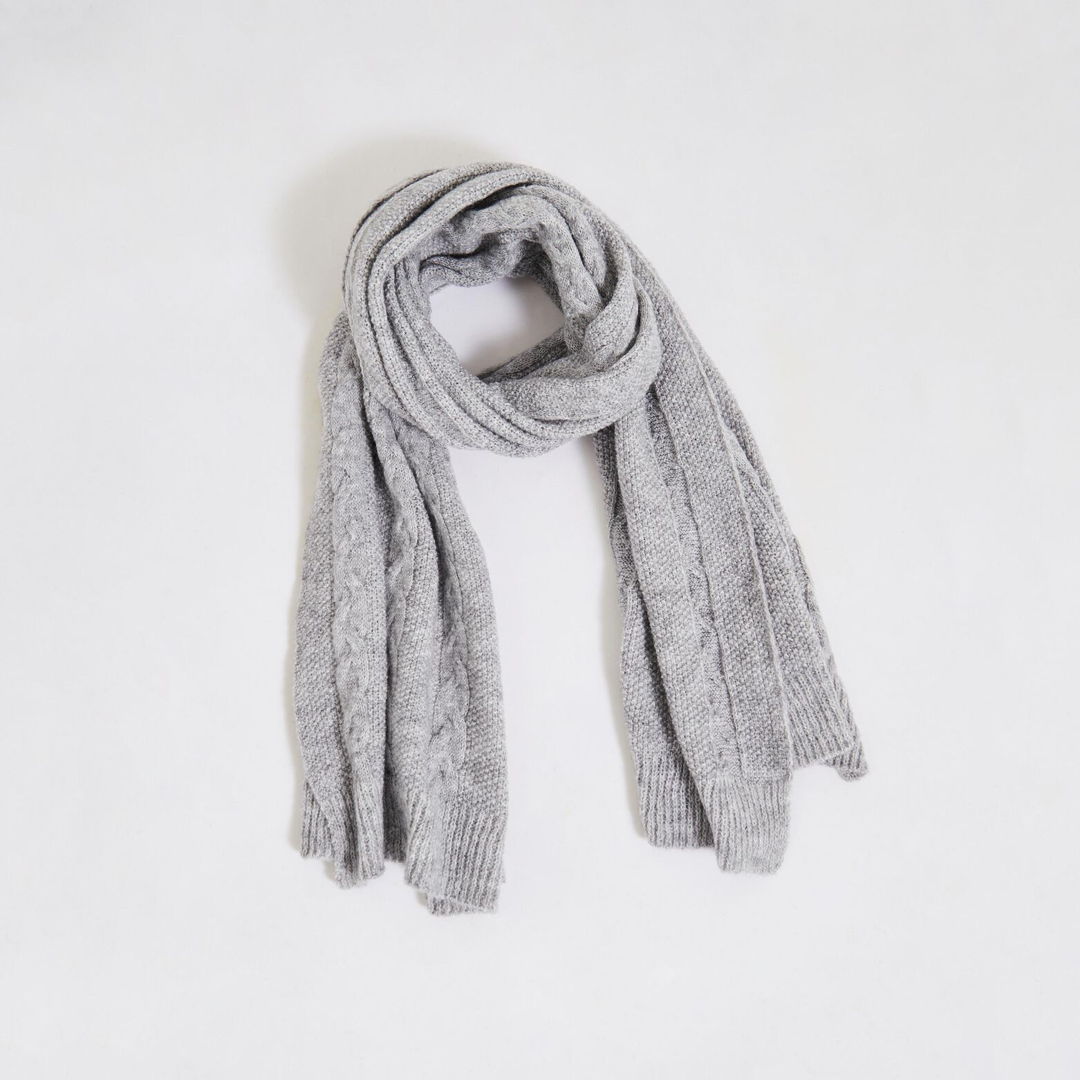 Echarpe tricot torsadé femme