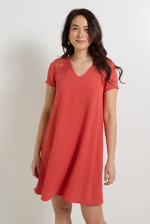 Robe col V femme