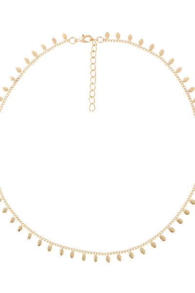 Collier navettes dorées