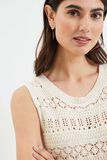 Pull en crochet femme