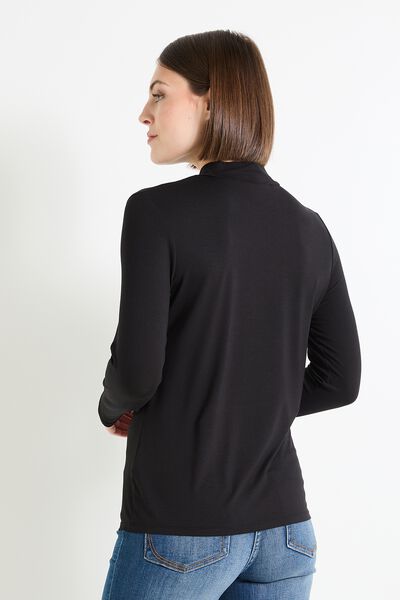 T-shirt col montant femme