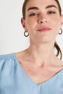 Blouse denim femme