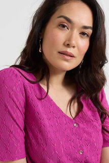 T-shirt col V femme