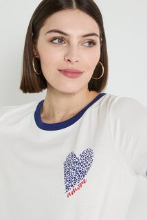 T-shirt col rond femme
