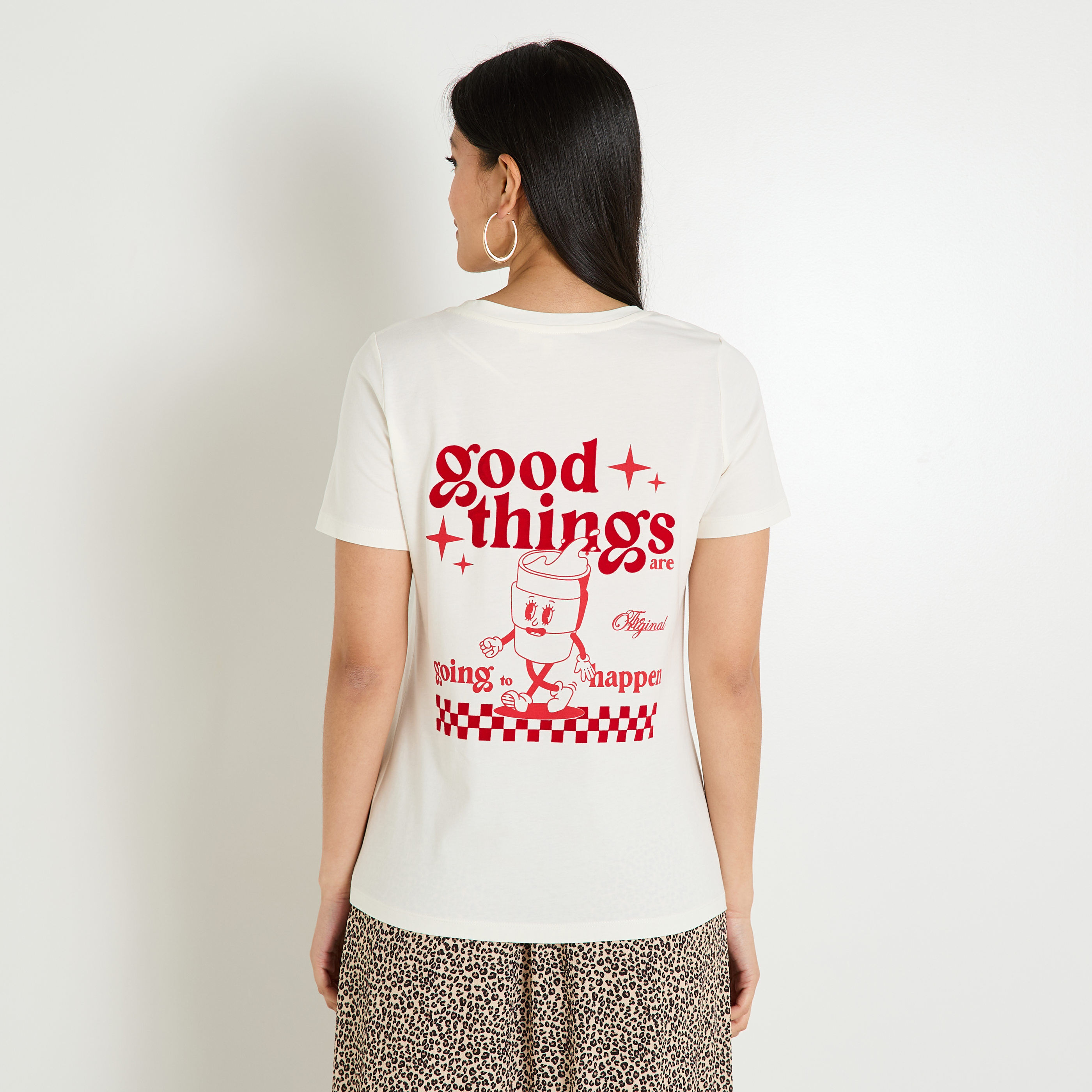 T-shirt col rond femme