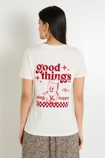 T-shirt col rond femme