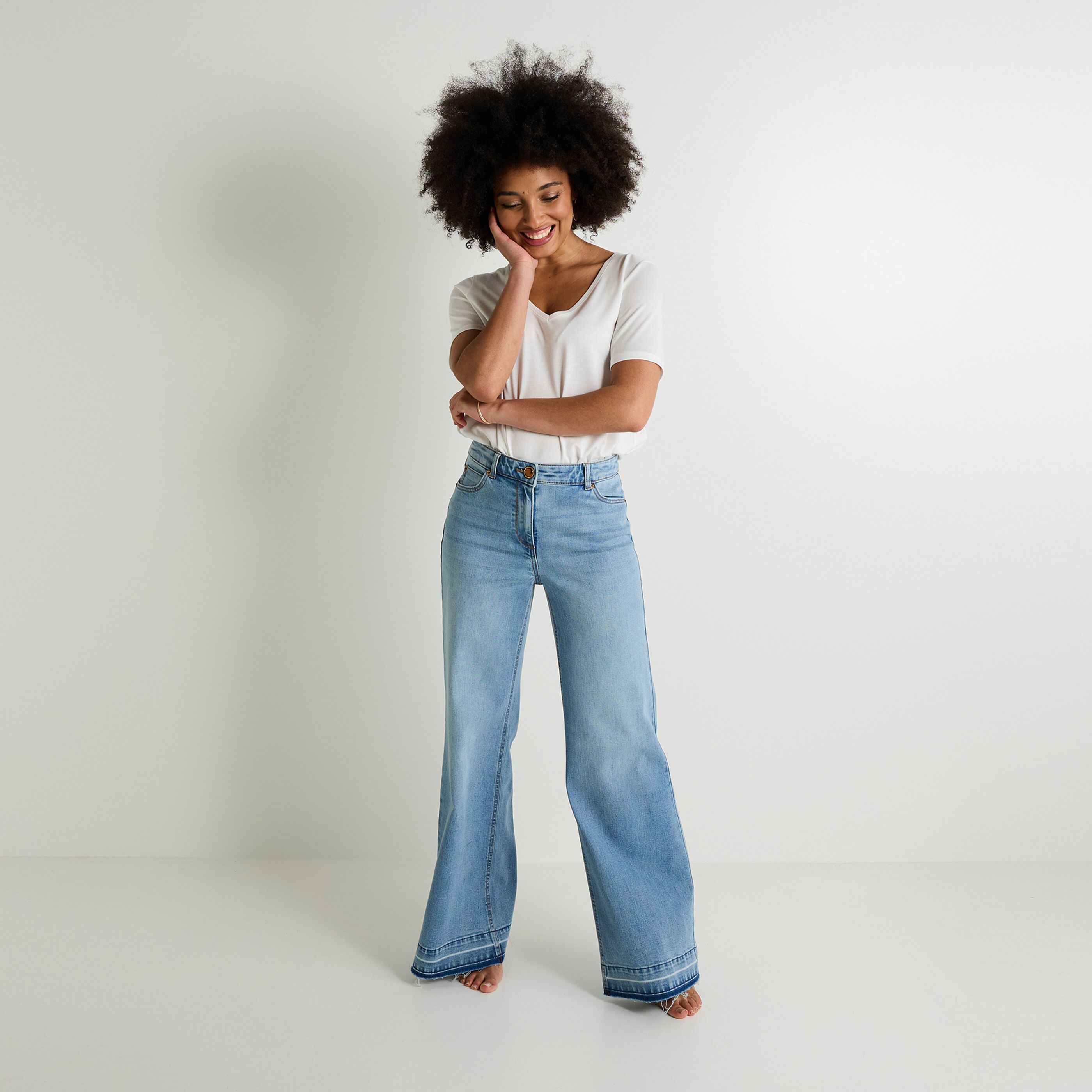 Jean large RENO femme