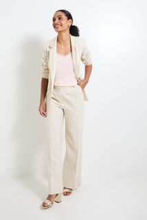 Pantalon large à plis femme