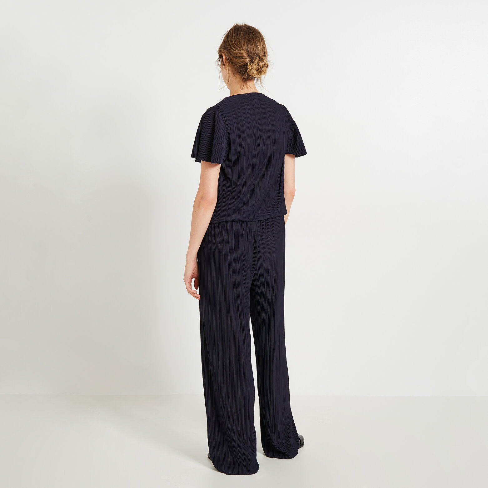 Combinaison maille froissée femme