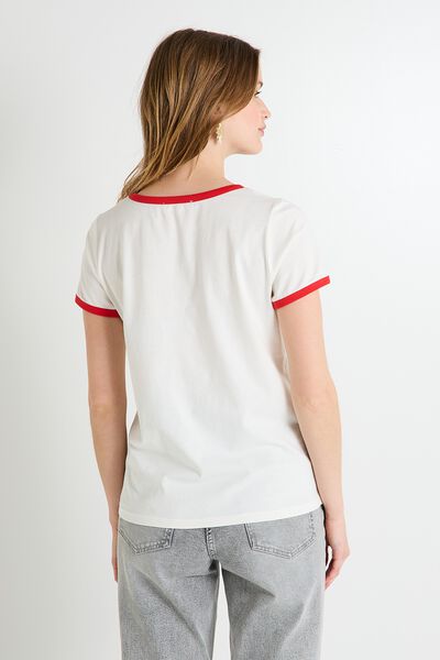 T-shirt col rond femme