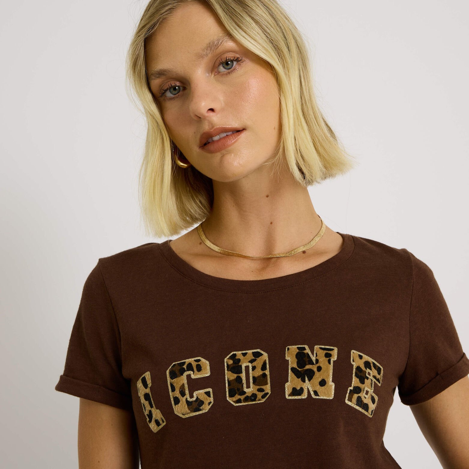 T shirt col rond femme