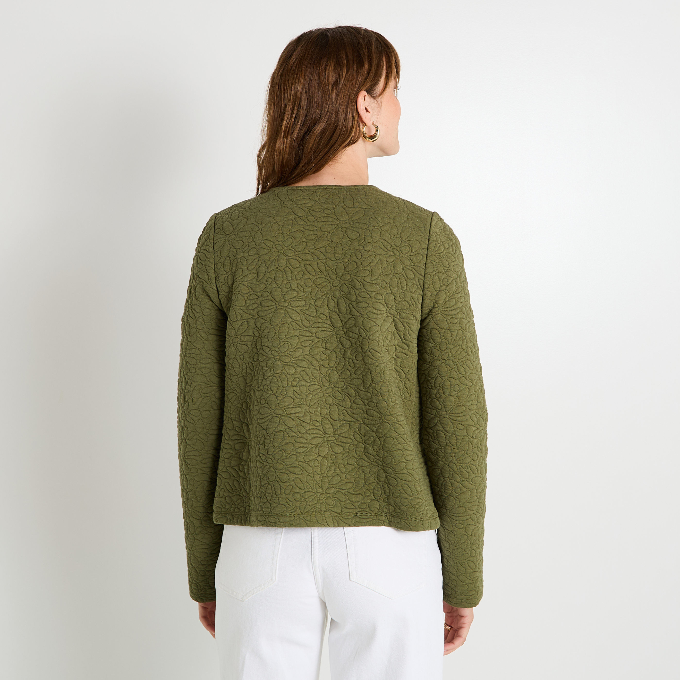 Veste matelass&eacute;e en maille femme