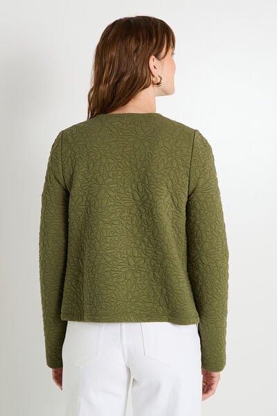 Veste matelassée en maille femme