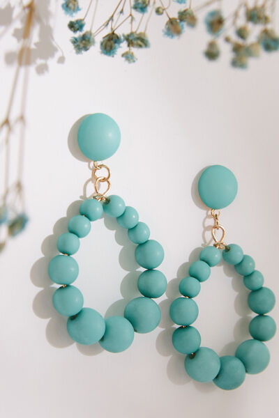 Boucles d'oreilles pendantes boules
